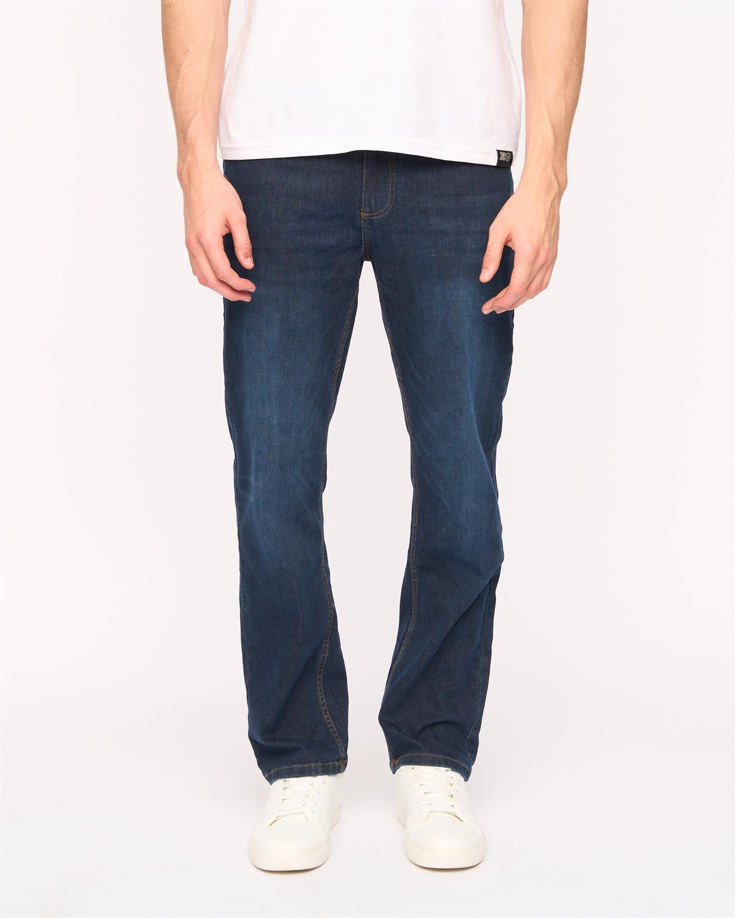 Mens Elix Straight Leg Jeans Dark Wash