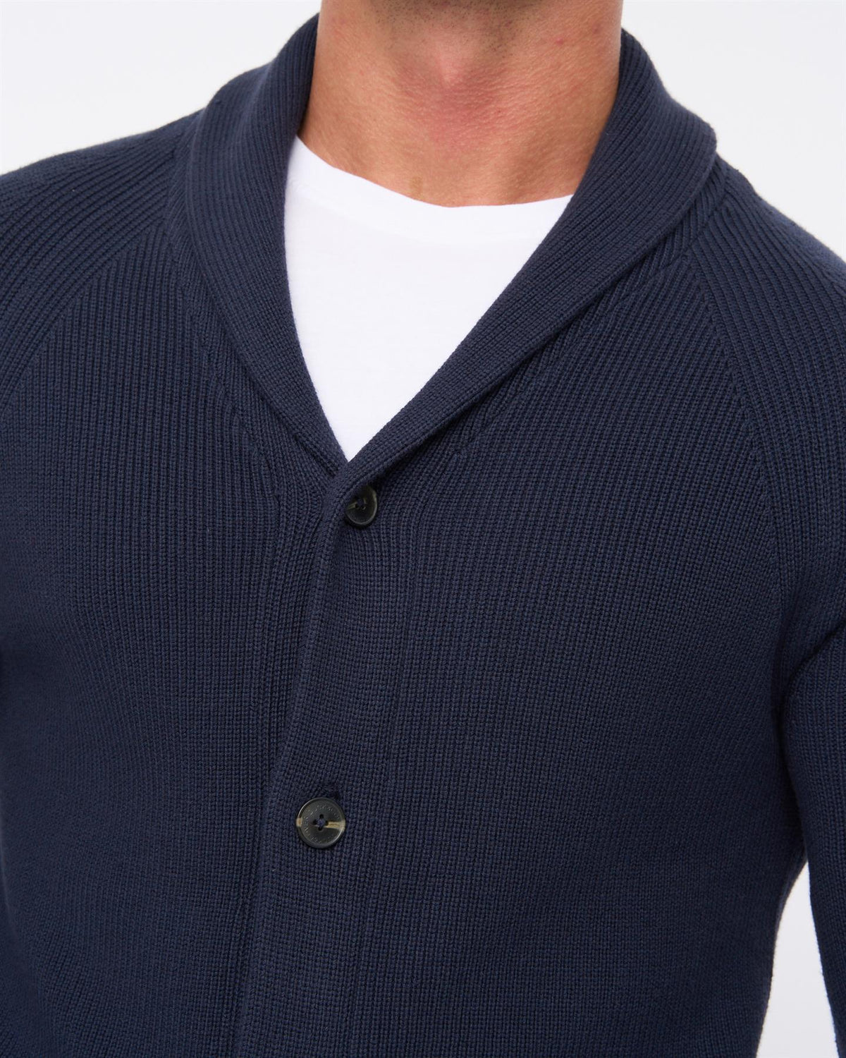 Mens Venosa Shawl Cardigan Navy