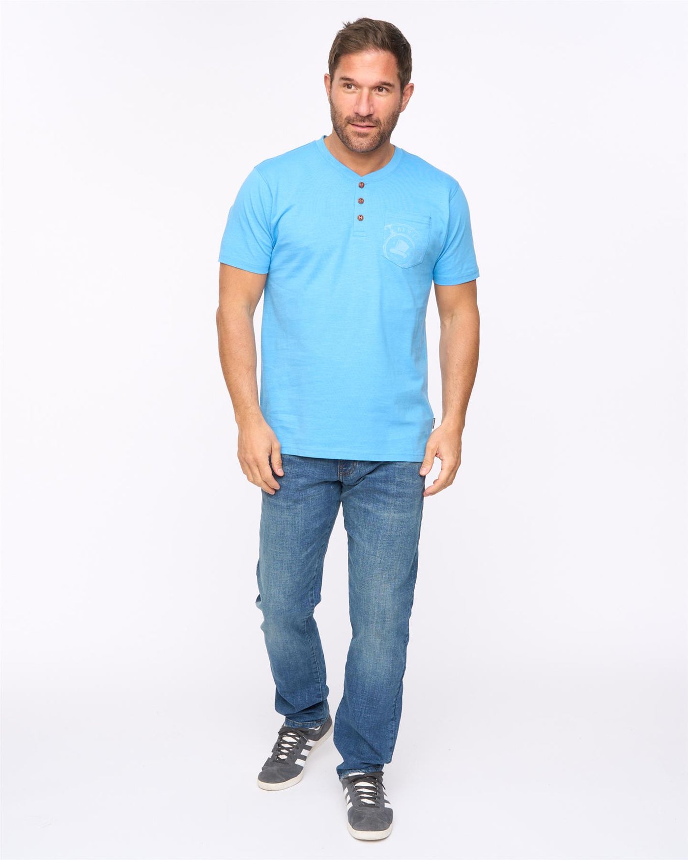 Mens Garside T-Shirt Blue