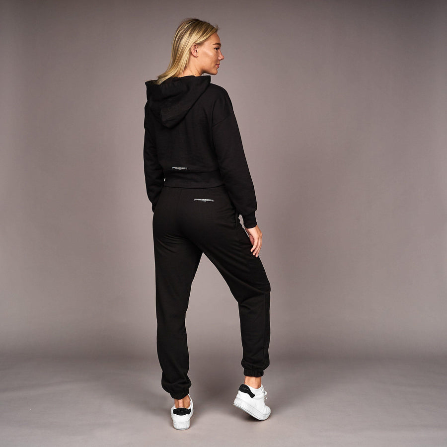 Womens Danica Crop Hoodie Black