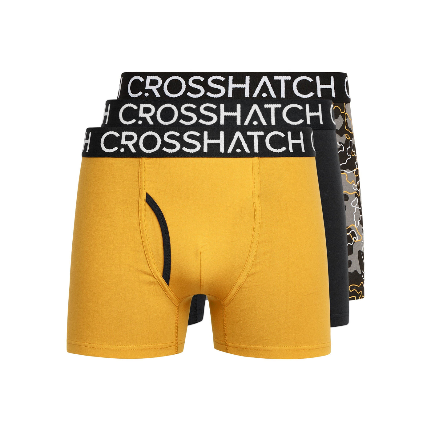 Mens Lynol Boxers 3pk Yellow