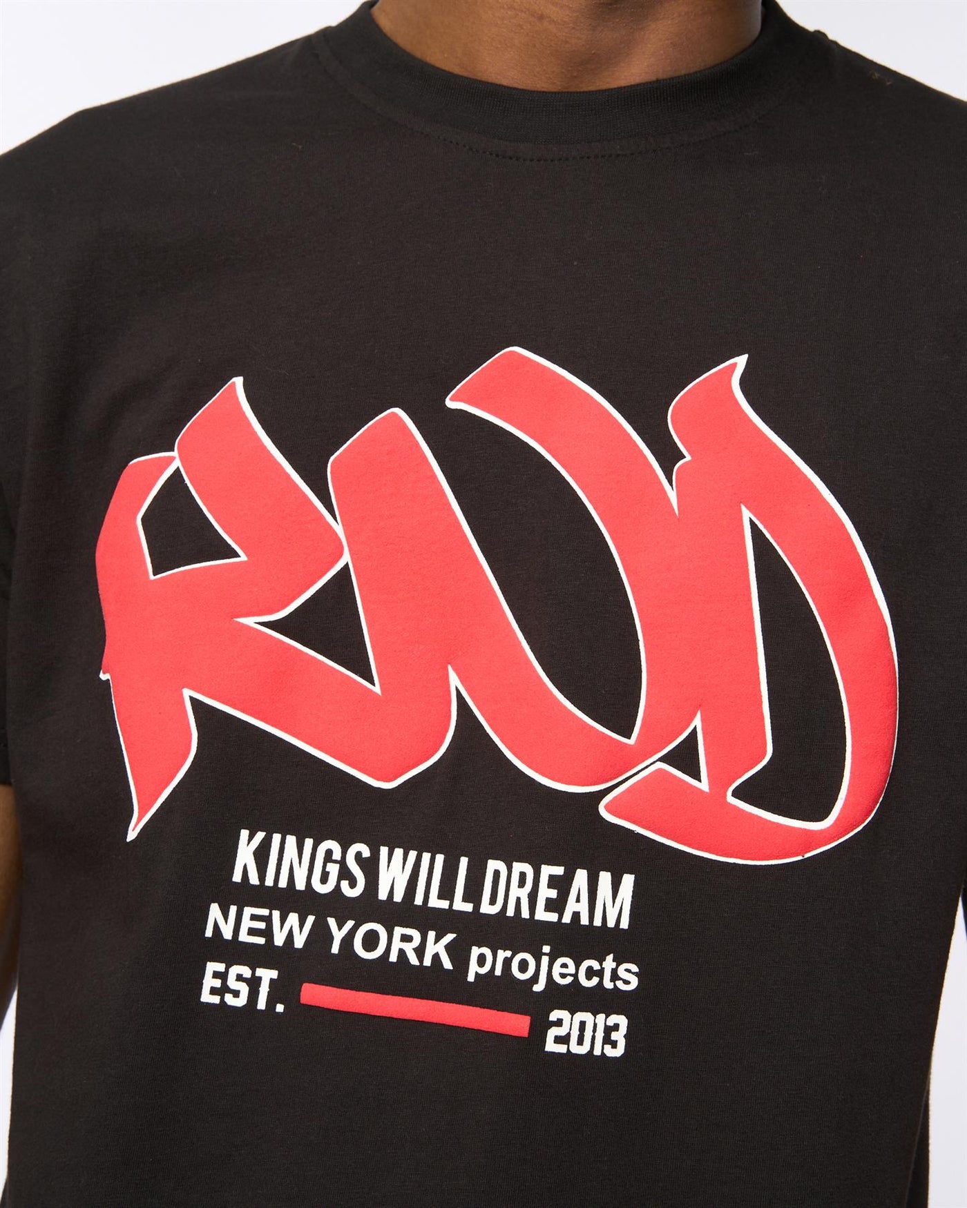 Mens Markered T-Shirt Black