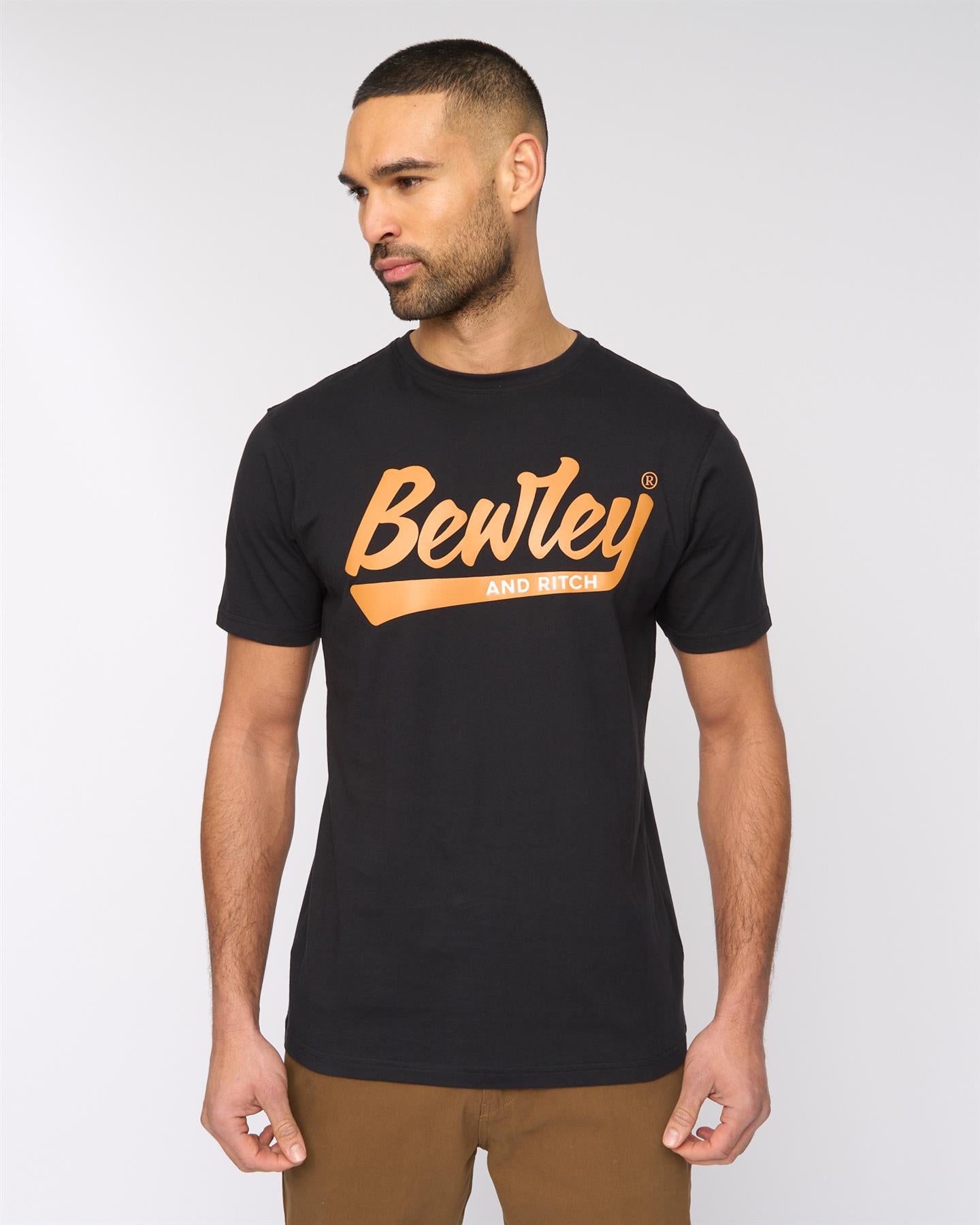 Mens Macklin T-Shirt Light Grey Marl
