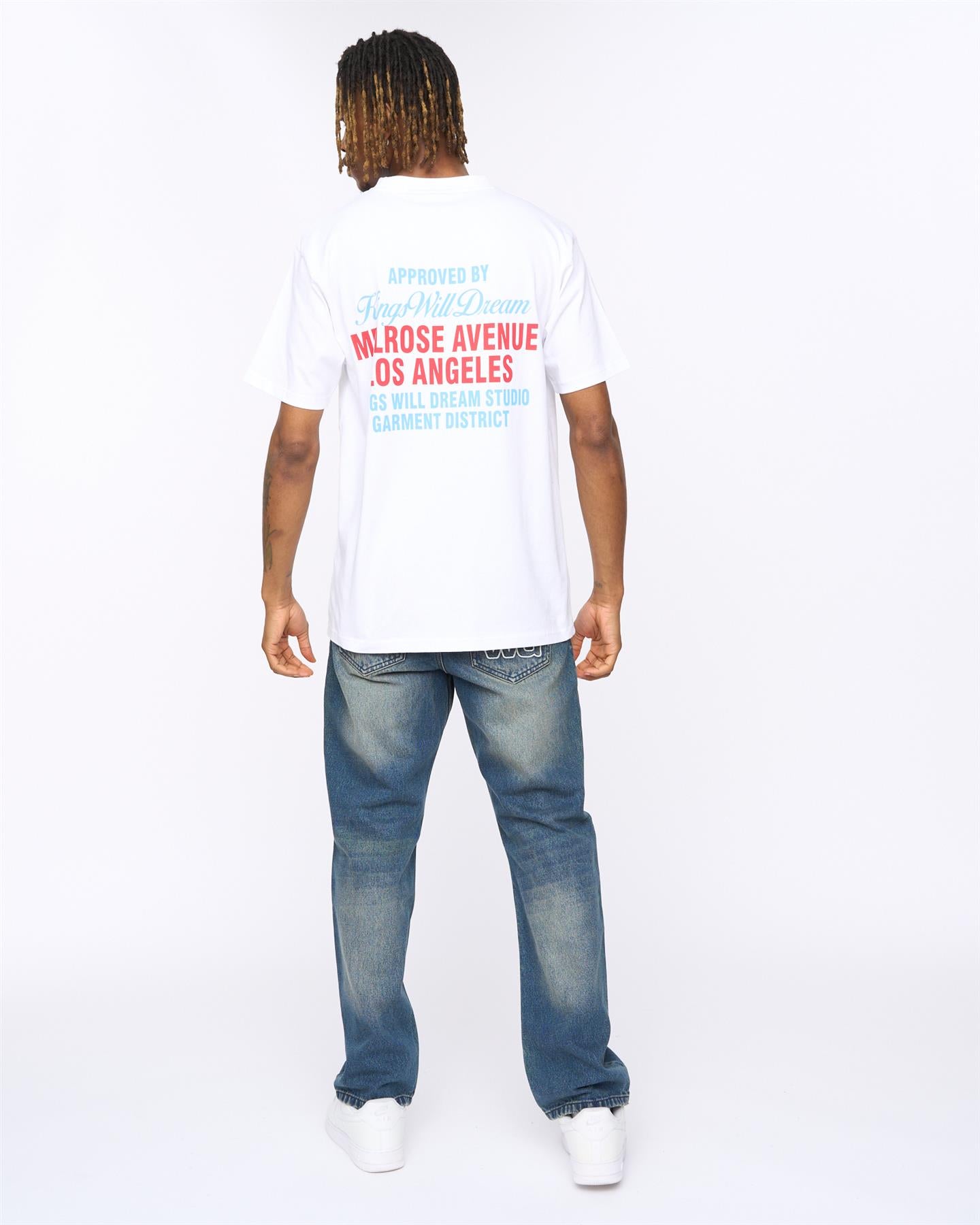 Mens Melrose Relaxed Fit T-Shirt White