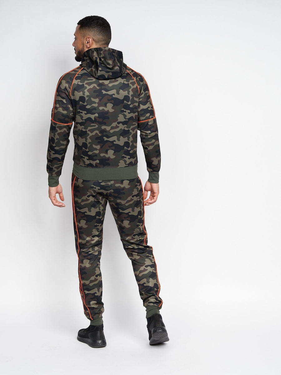 Mens Brickcount Tracktop Green Camo