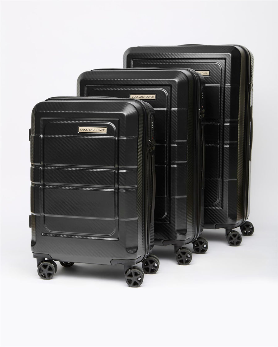 Venture Suitcase 3pk Black