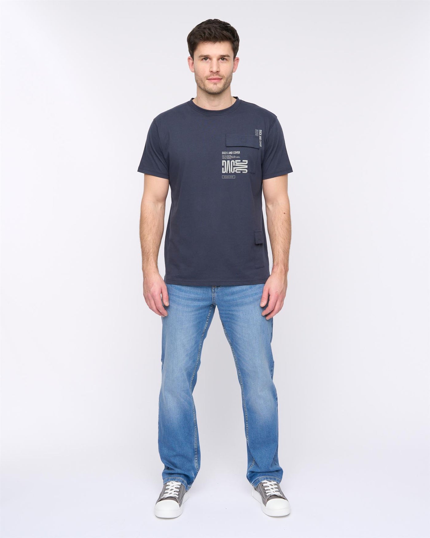 Mens Trentflax T-Shirt Dark Navy