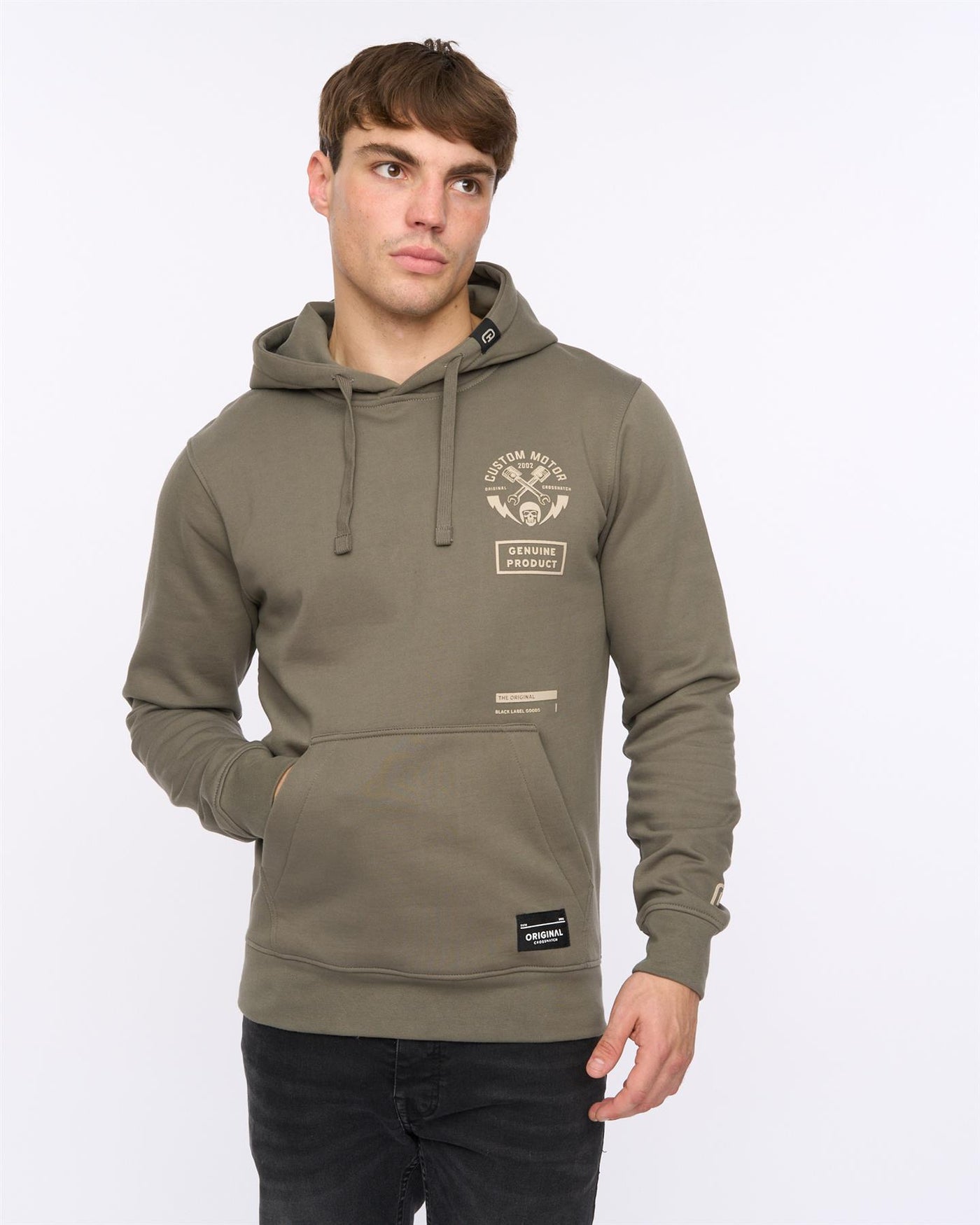 Mens Moules Hoodie Olive