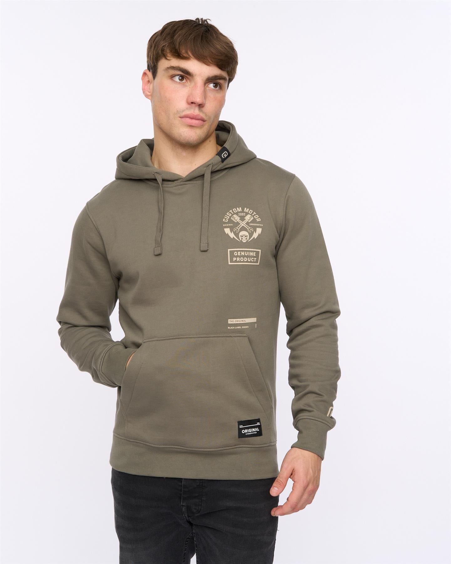 Mens Moules Hoodie Olive