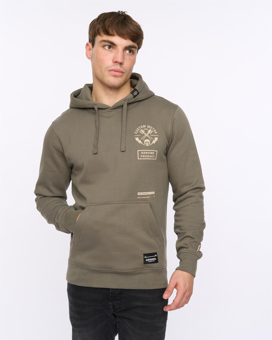 Mens Moules Hoodie Olive