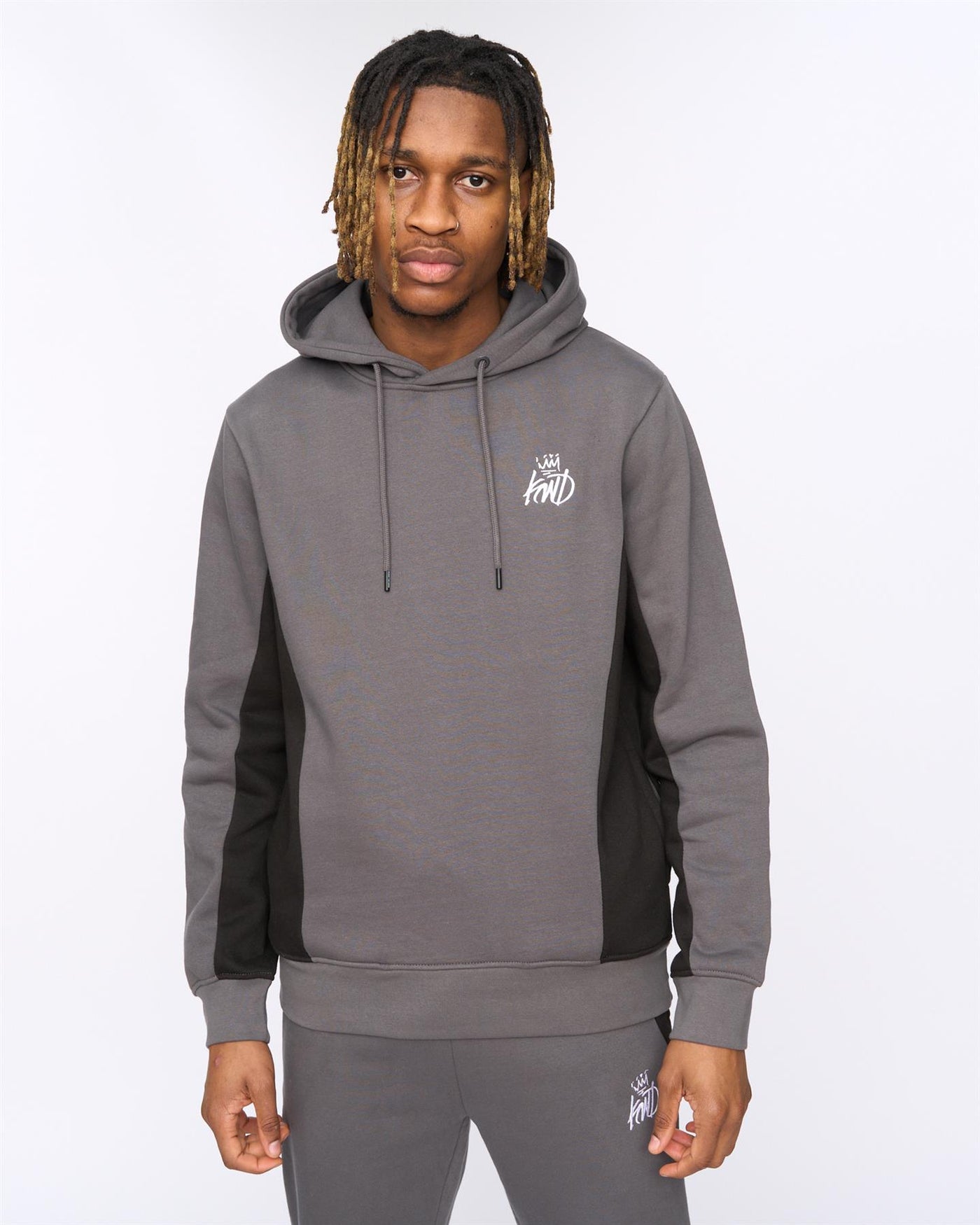 Mens Blockade Hoodie Asphalt/Black