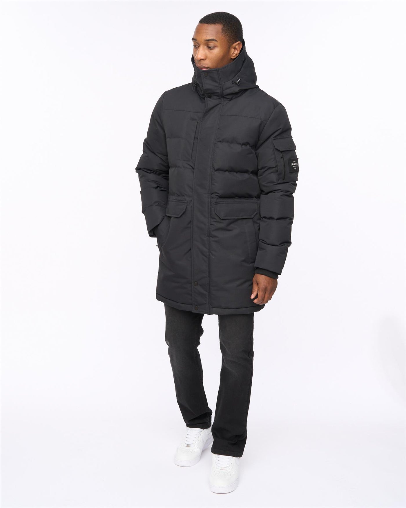 Mens Milwaka Long Jacket Black