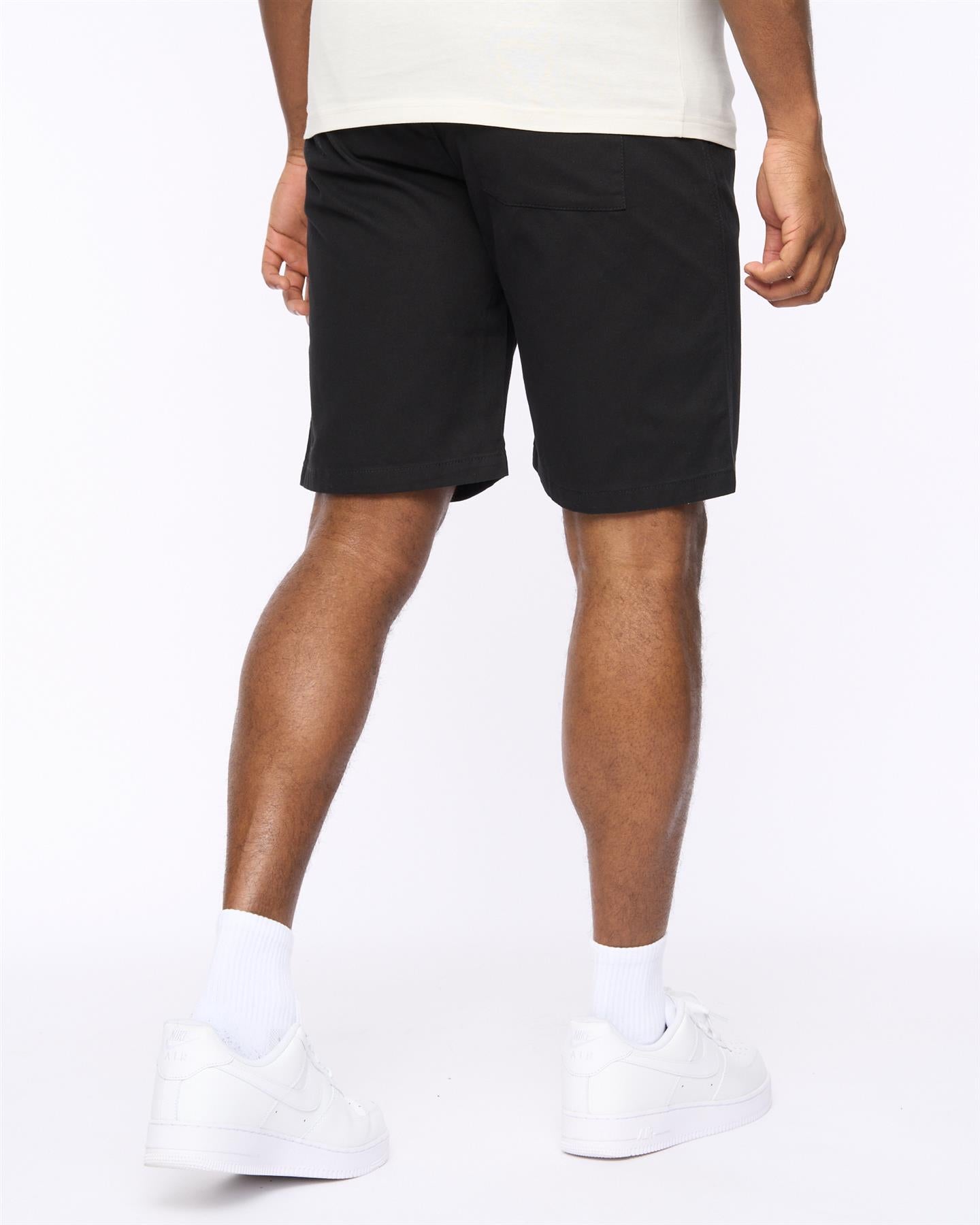 Mens Blansmoore Elastic Waist Shorts Black