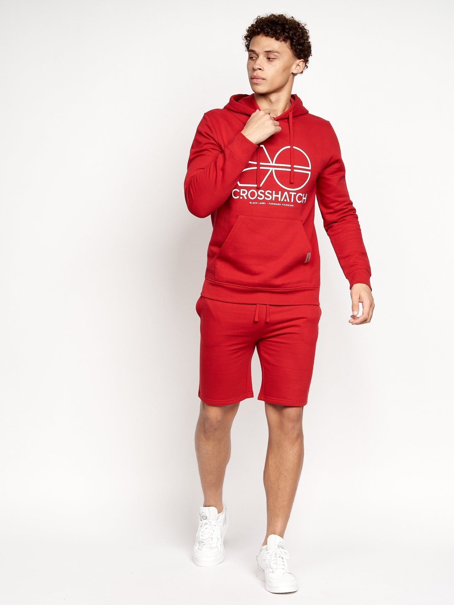 Mens Bengston Jog Shorts Red