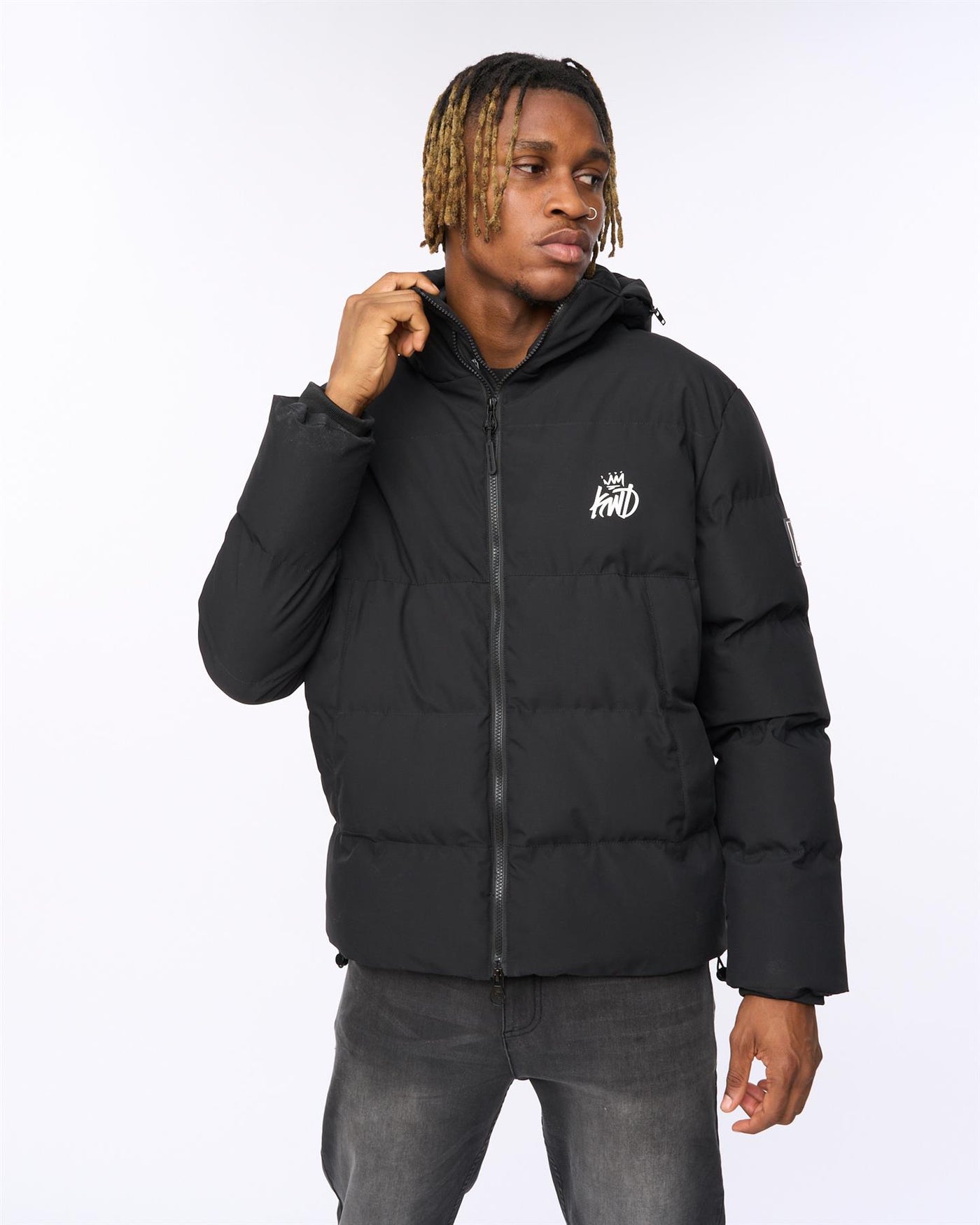 Mens Nahjo Puffer Jacket Black