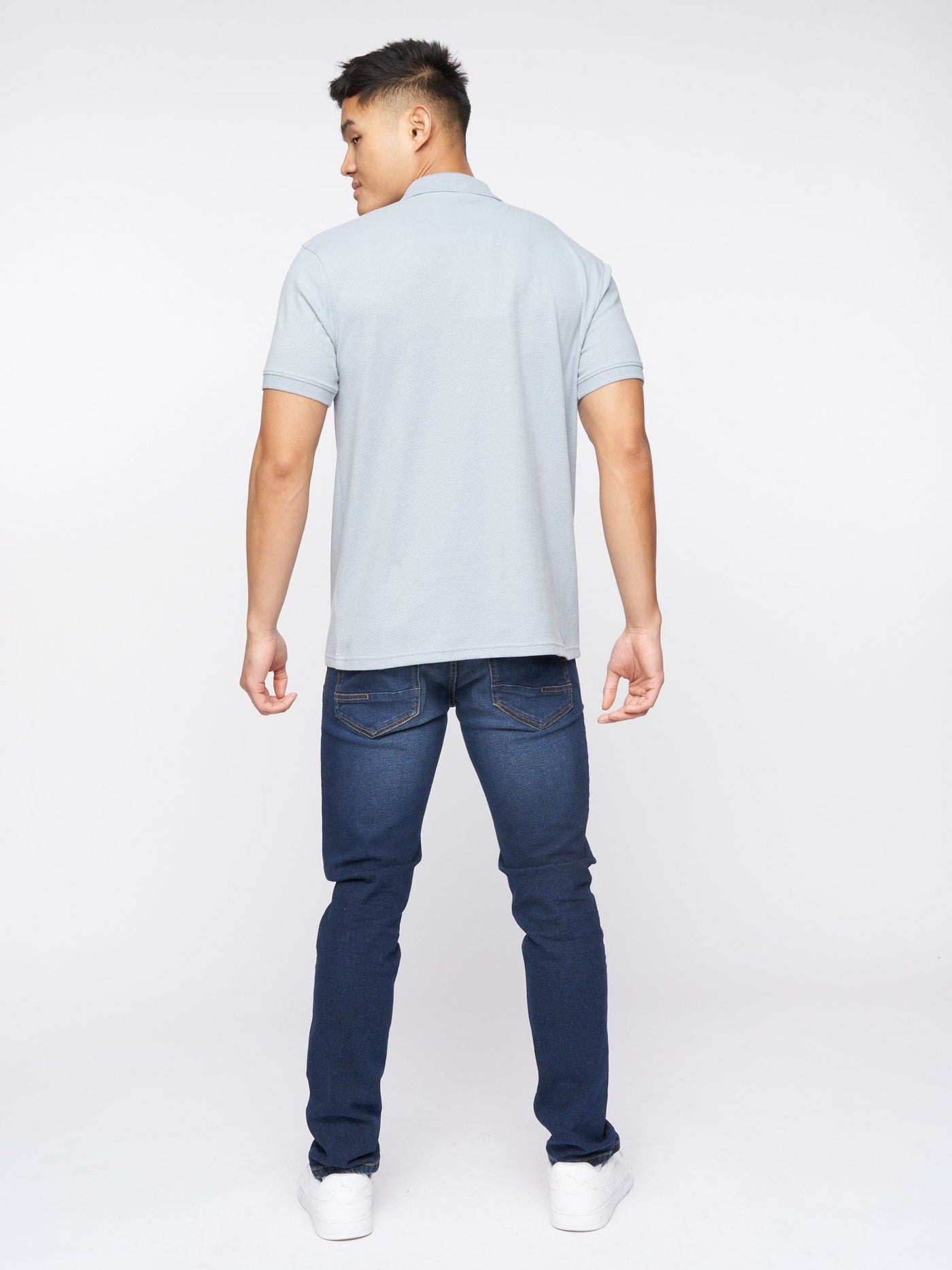 Telepart Zip Polo Dusty Blue