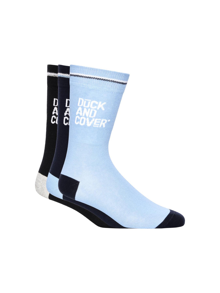 Mens Drenor Socks 3pk Assorted