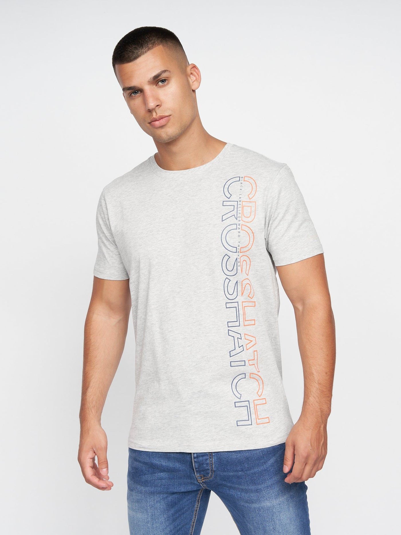 Cramtar T-Shirt 2pk Navy/Grey Marl