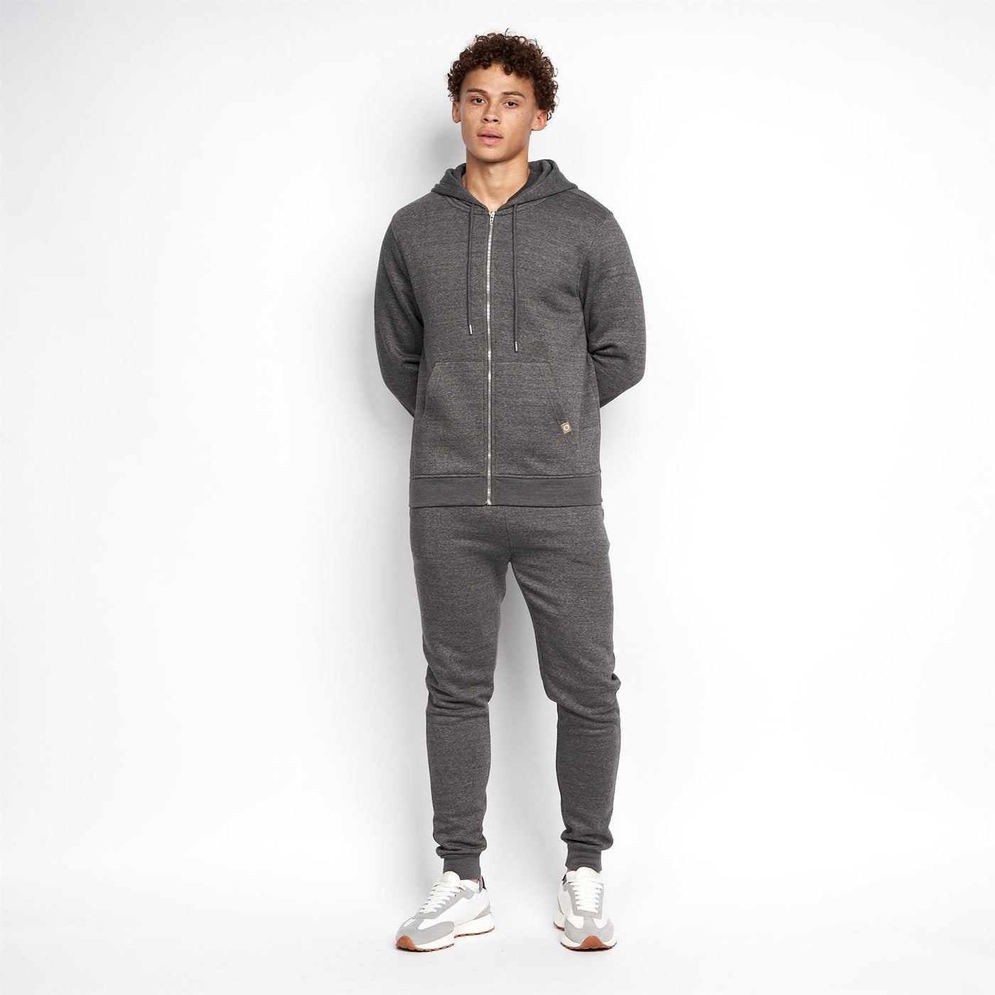 Garret MVE Zip Thru Hoodie Charcoal Marl