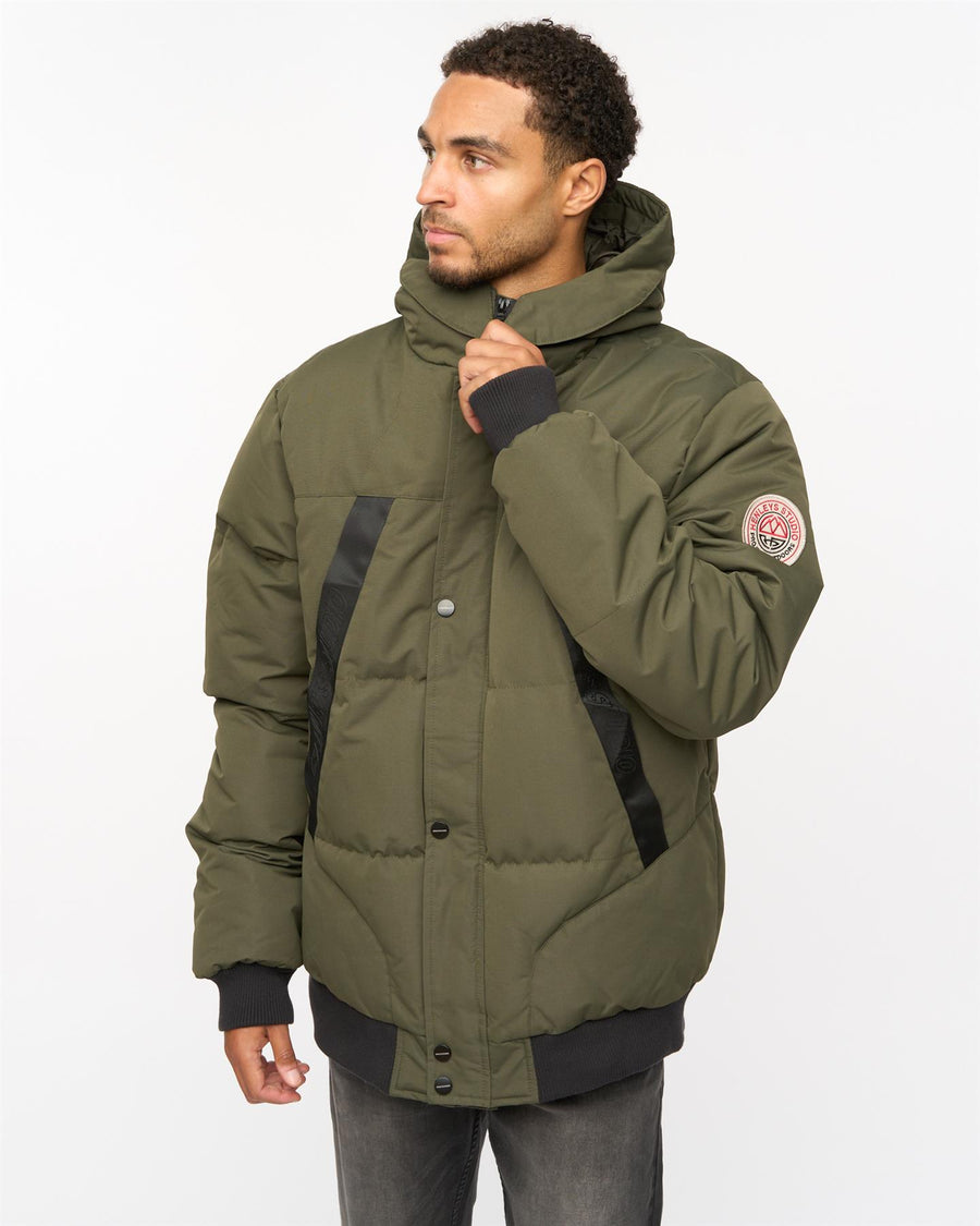 Mens Traction Bomber Jacket Khaki
