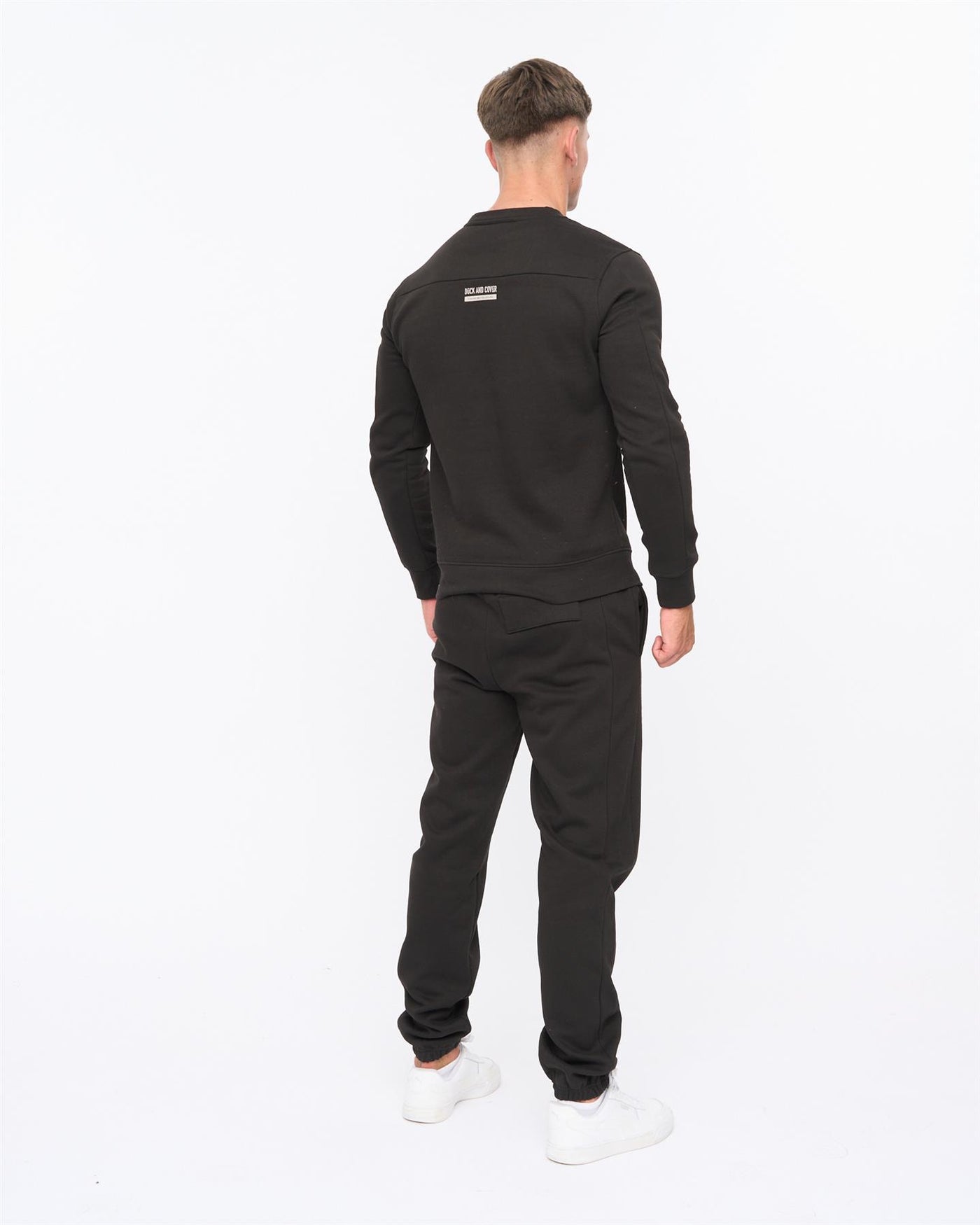 Mens Applewood Crew & Joggers Set Black