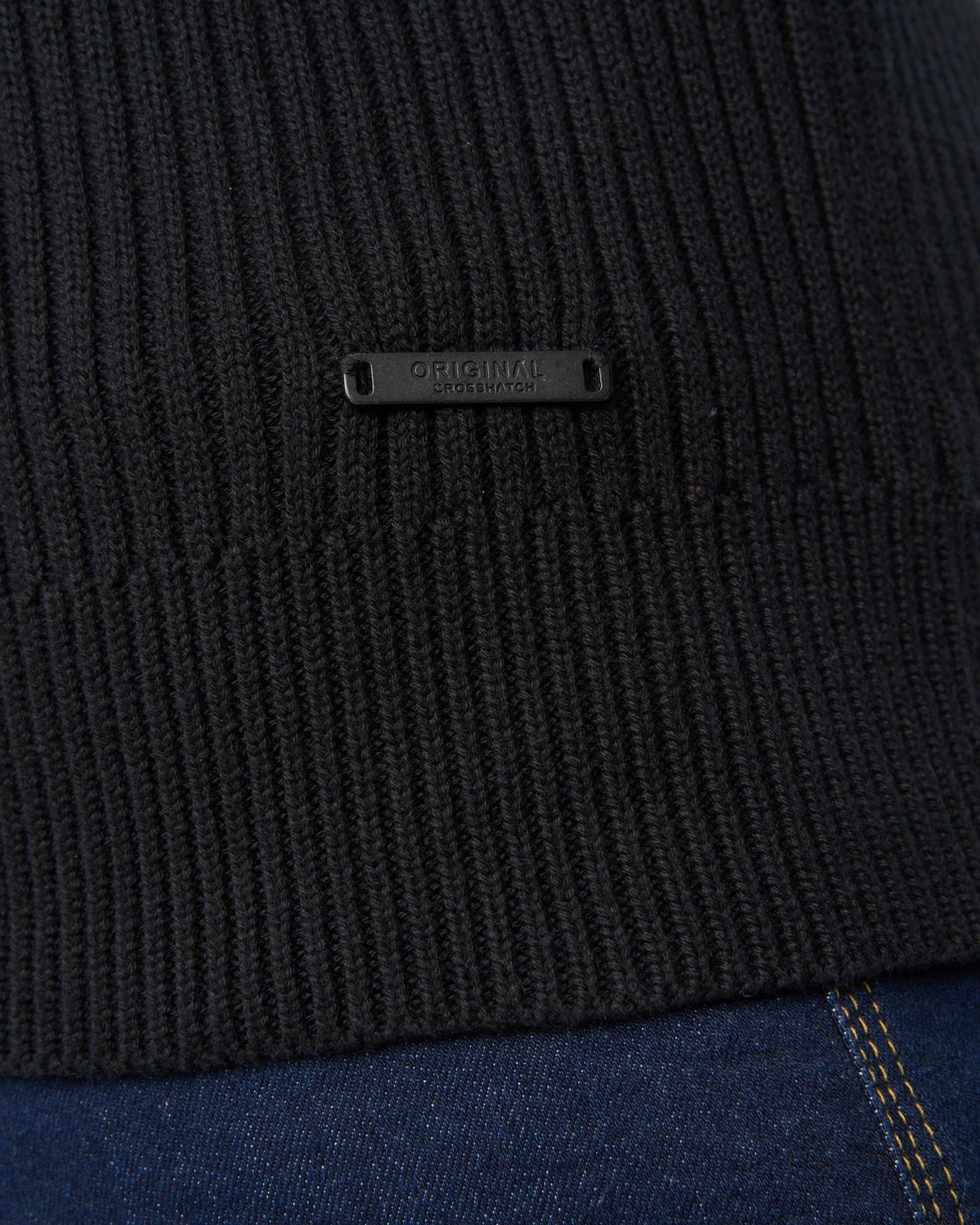 Mens Wellburys Chunky Knit Black