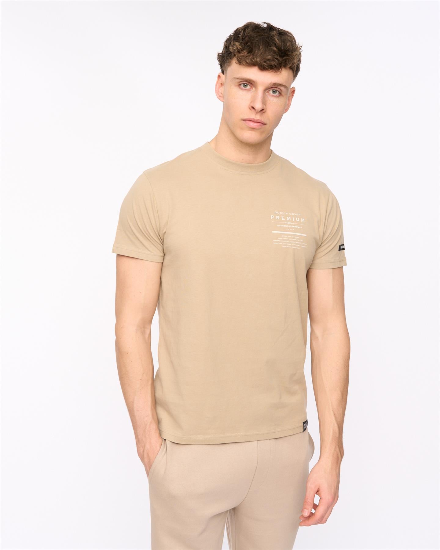 Mens Rayland T-Shirt Stone