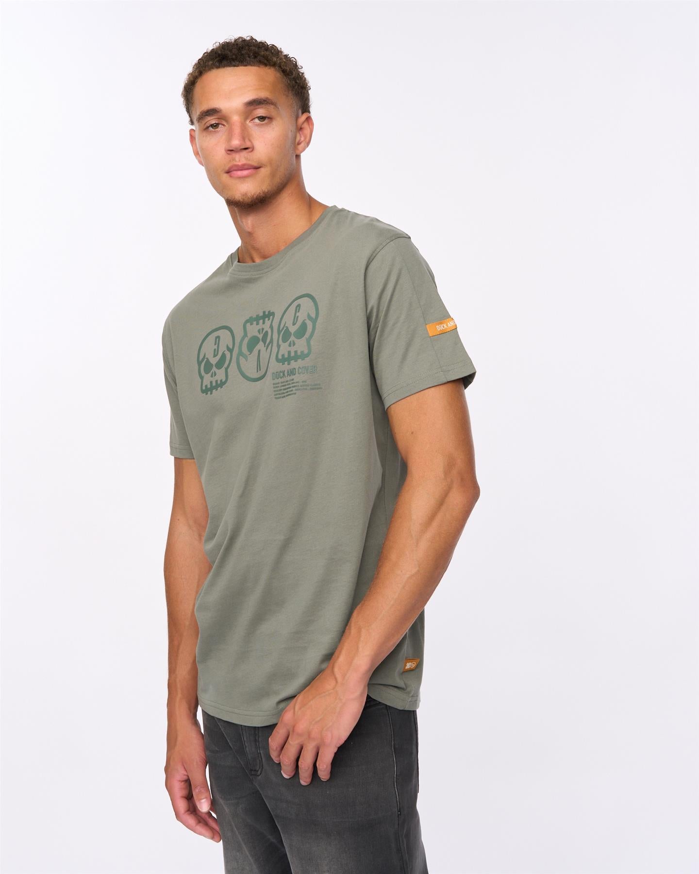 Mens Deltamans T-Shirt Dark Olive