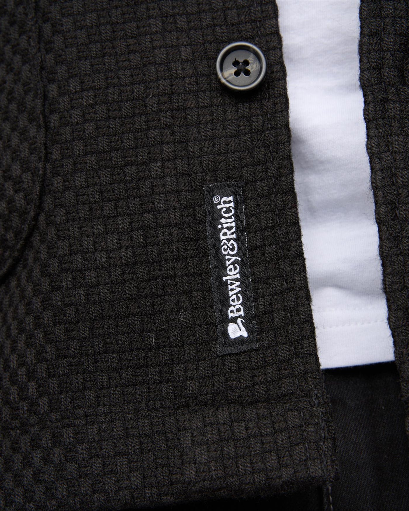 Haynerson Textured Overshirt Black