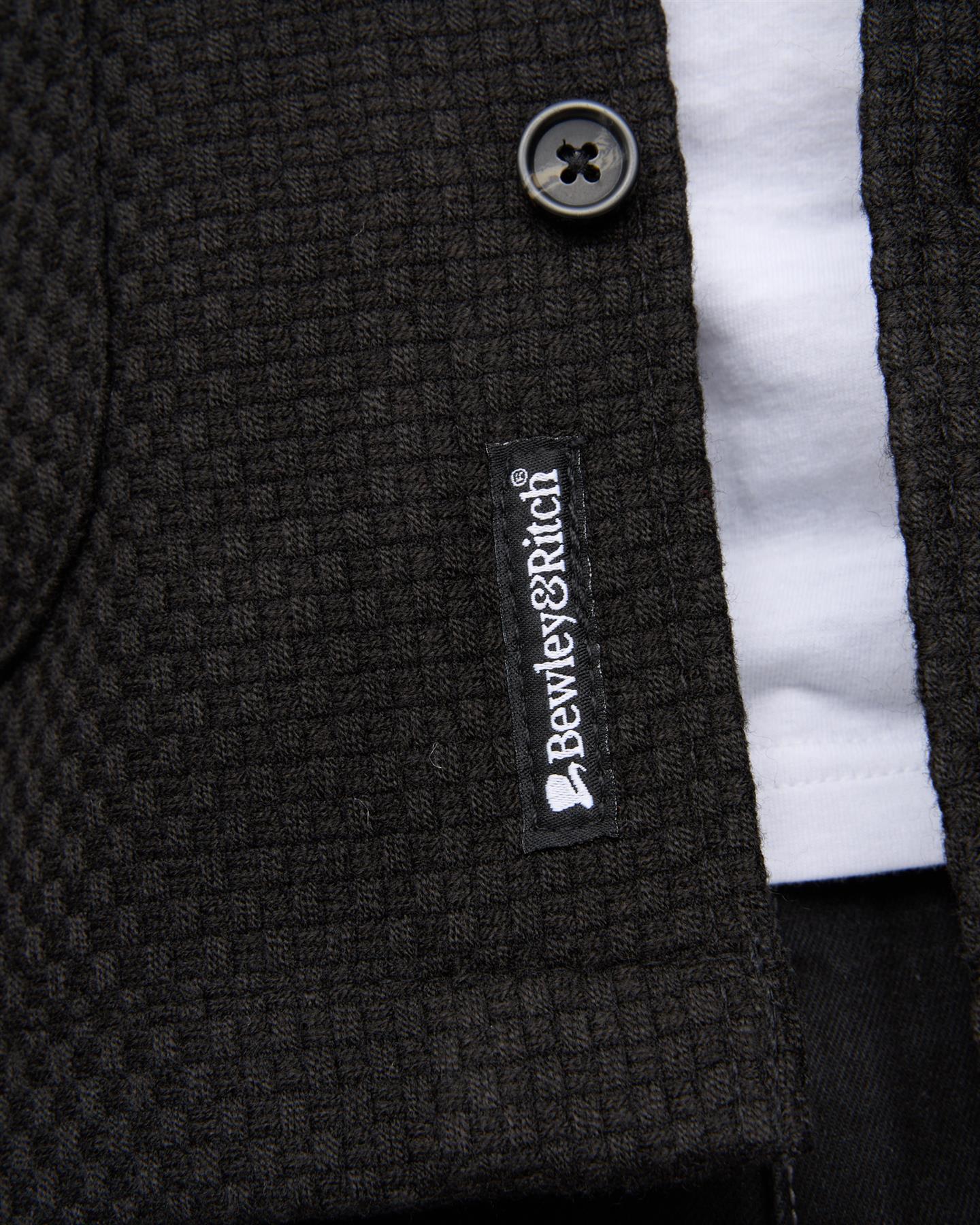 Haynerson Textured Overshirt Black