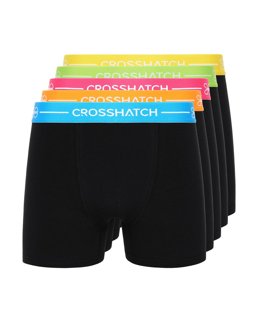 Mens Astral Bright Boxers 5pk Black