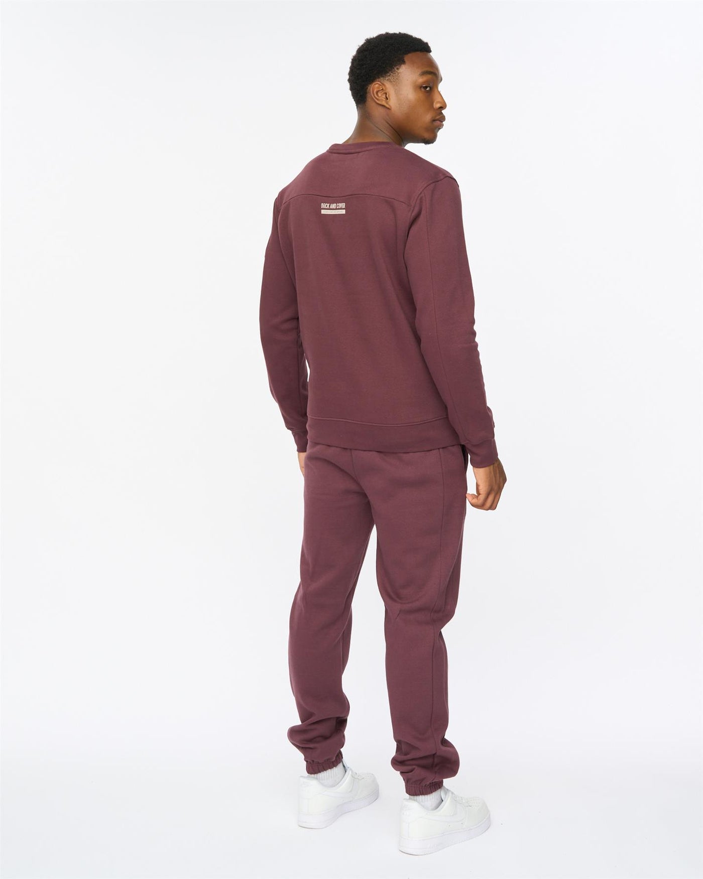 Mens Applewood Crew & Joggers Set Raisin