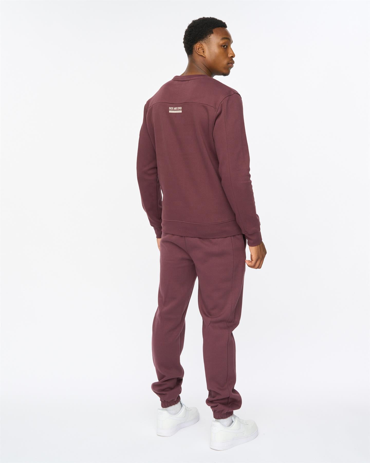 Mens Applewood Crew & Joggers Set Raisin