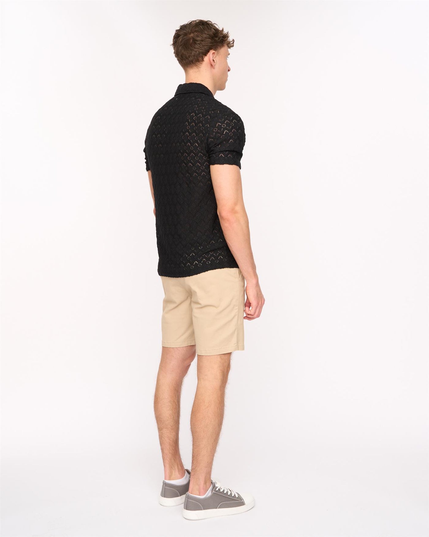 Mens Foxborough Knit Shirt Black
