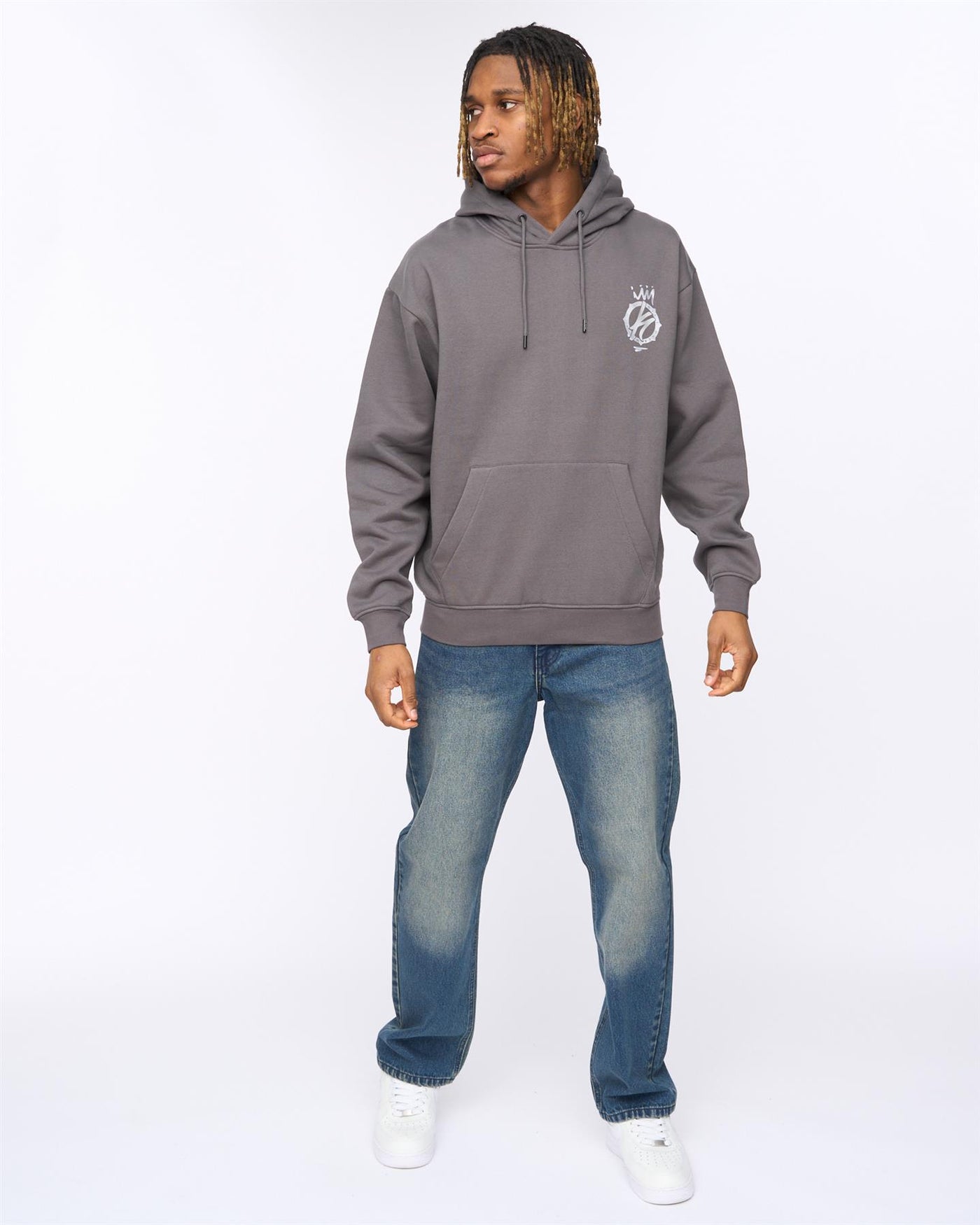 Mens Kayspray Hoodie  Asphalt