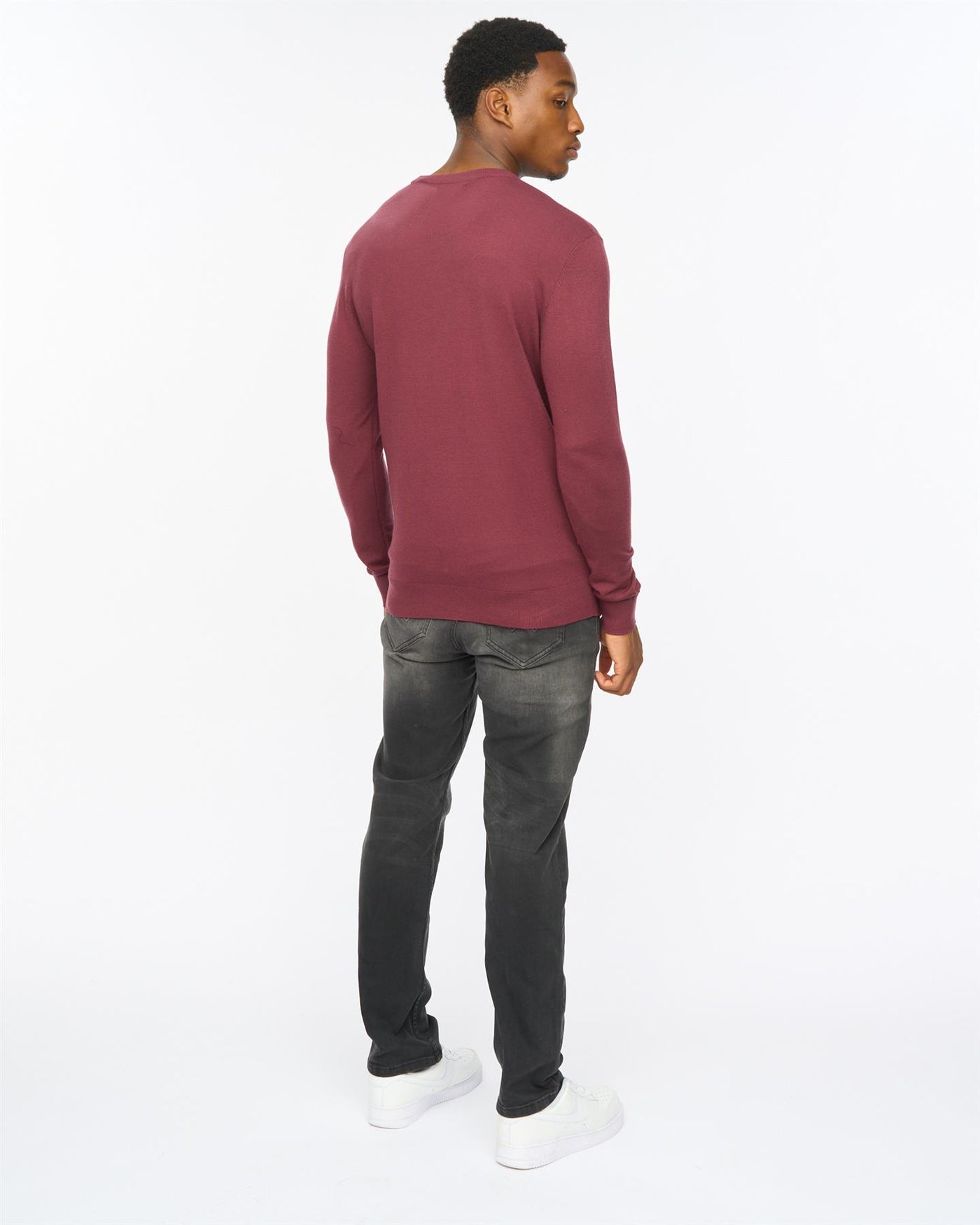 Mens Consenza Crew Knit Raisin