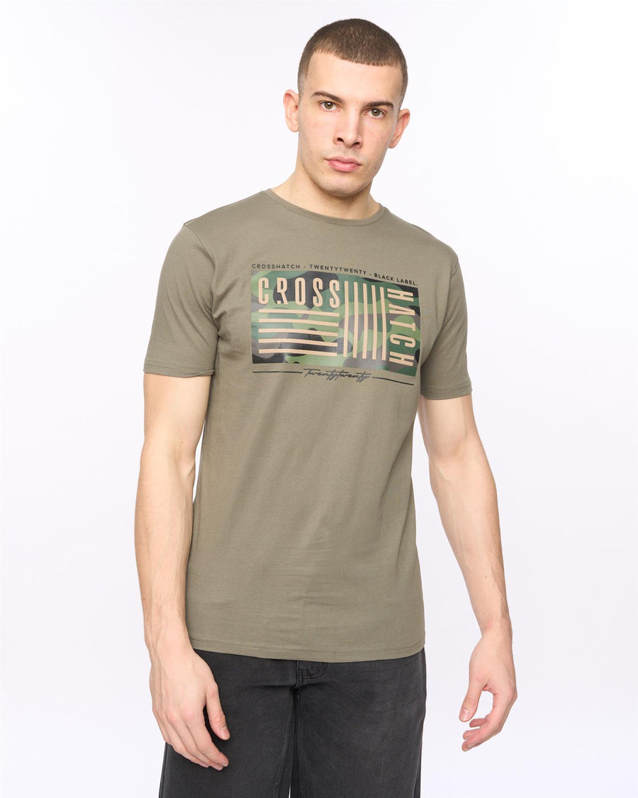 Mens Wenfore T-Shirt Dark Sage