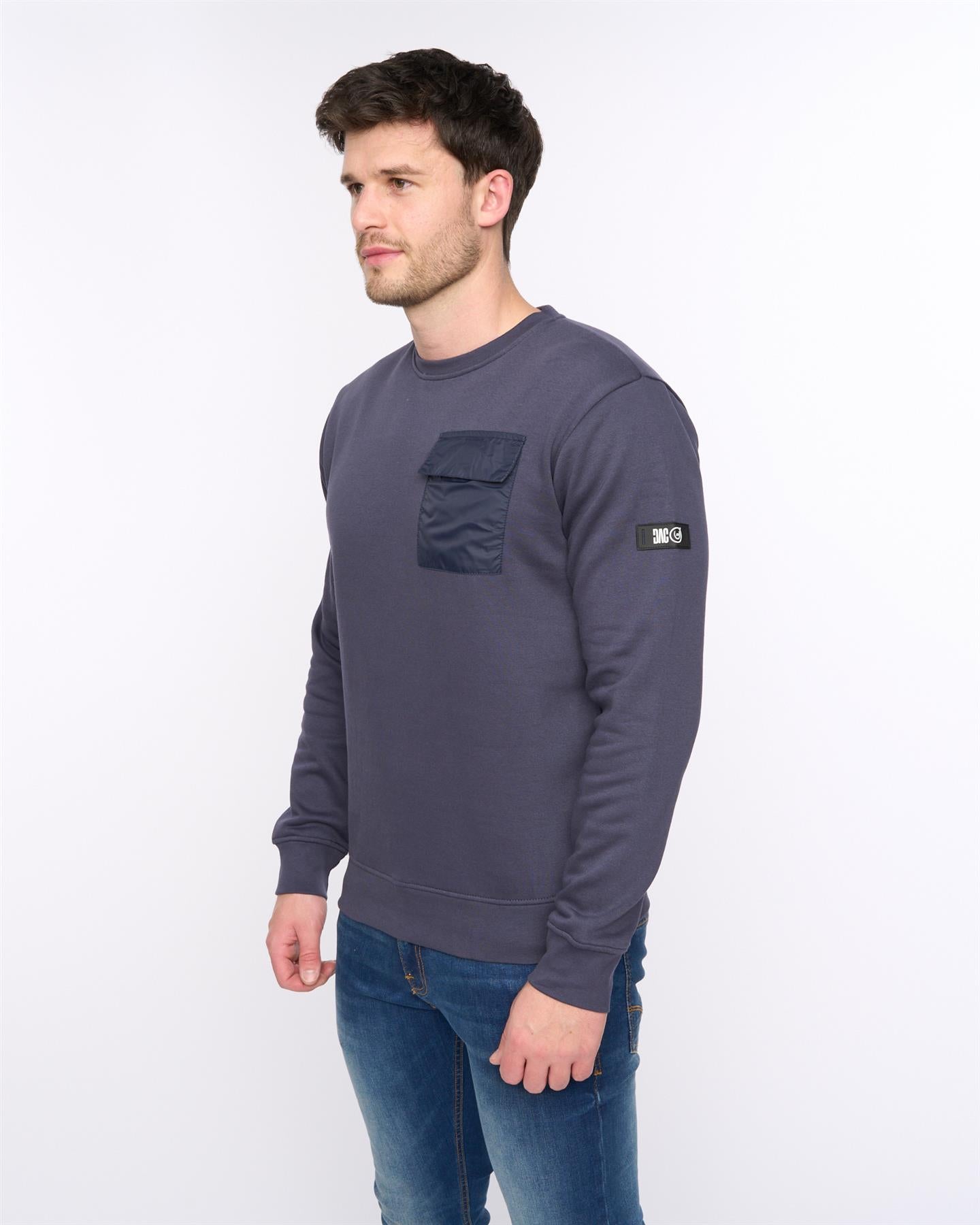 Mens Trentforth Crew Sweat Dark Navy