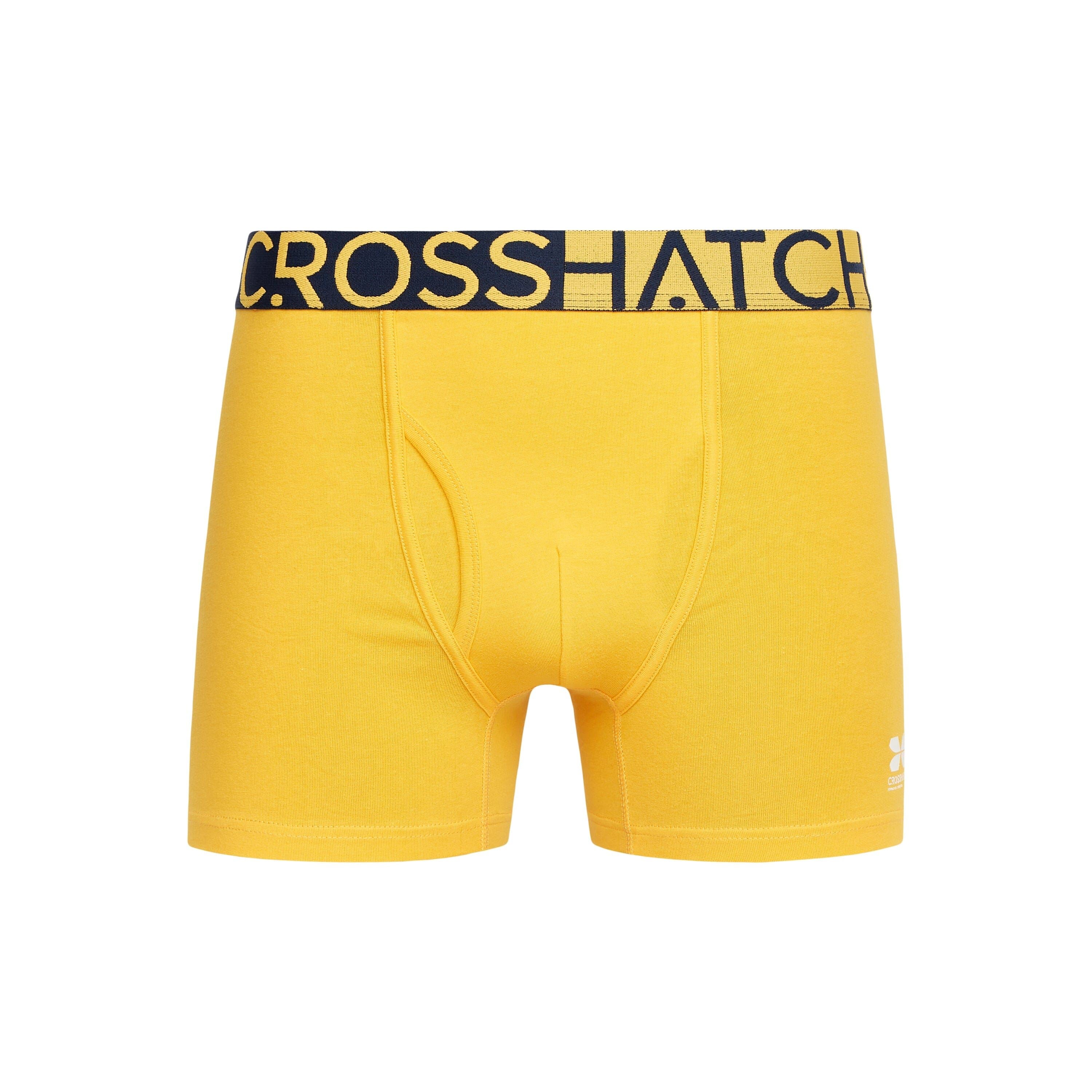 Crosshatch - Mens Typan Boxers 3pk Yellow