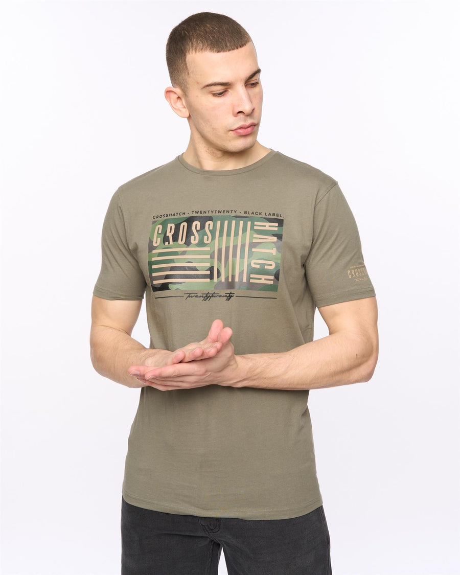 Mens Wenfore T-Shirt Dark Sage