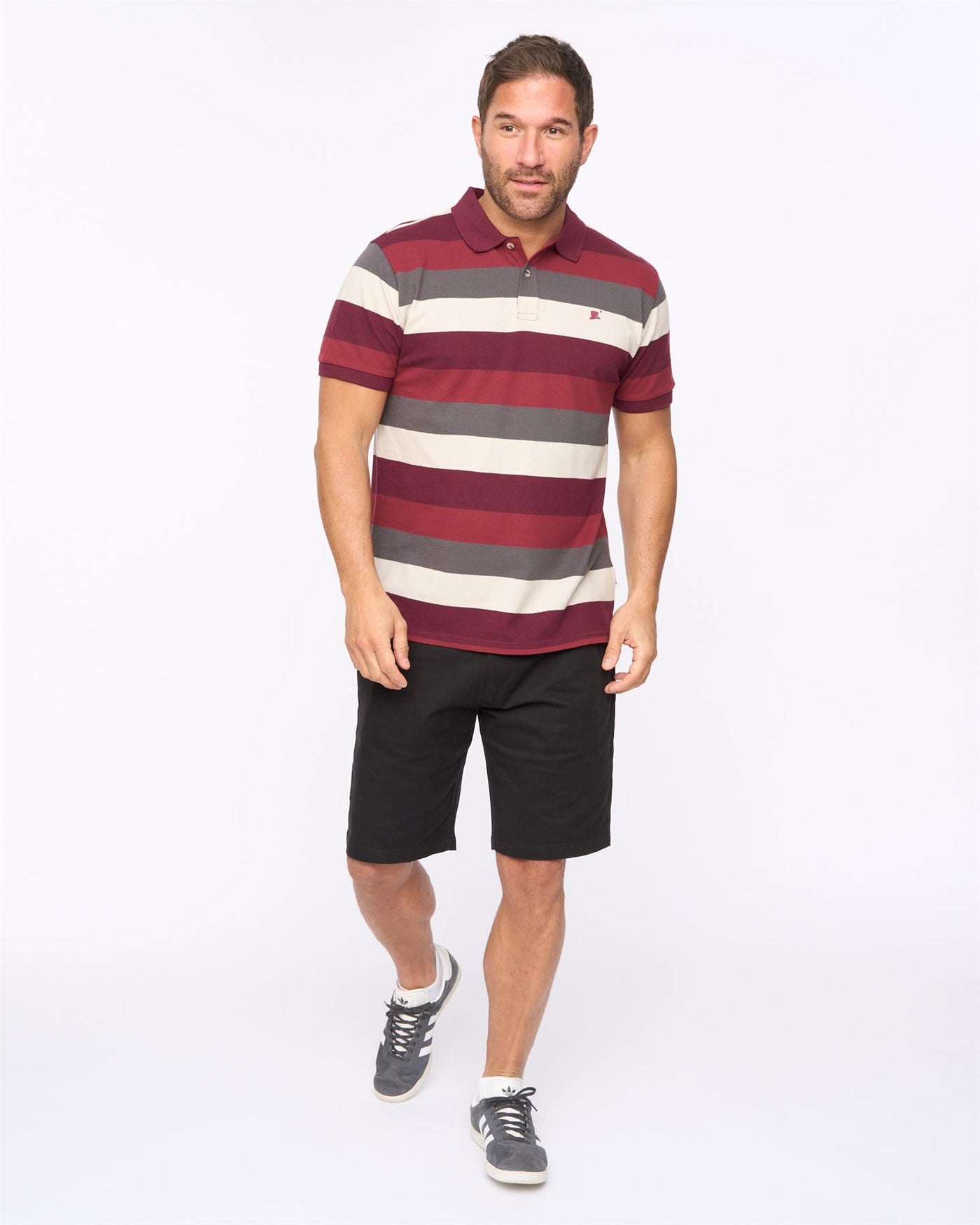 Mens Hadley Polo Burgundy