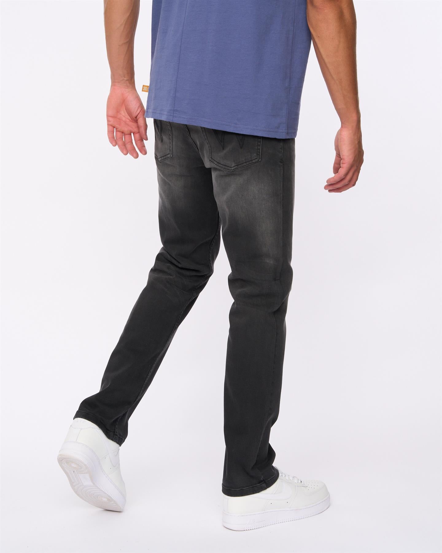 Mens Hydras Straight Leg Jeans Black