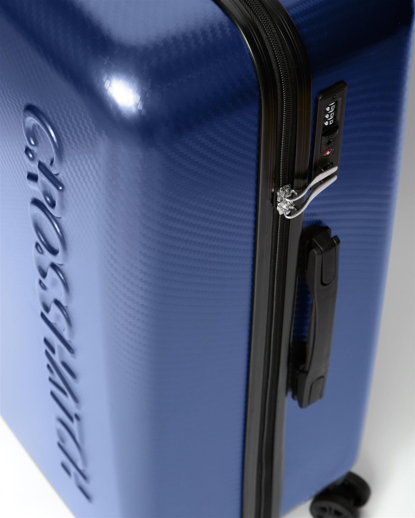 Mens Escapade Embossed Suitcase 3pk Royal