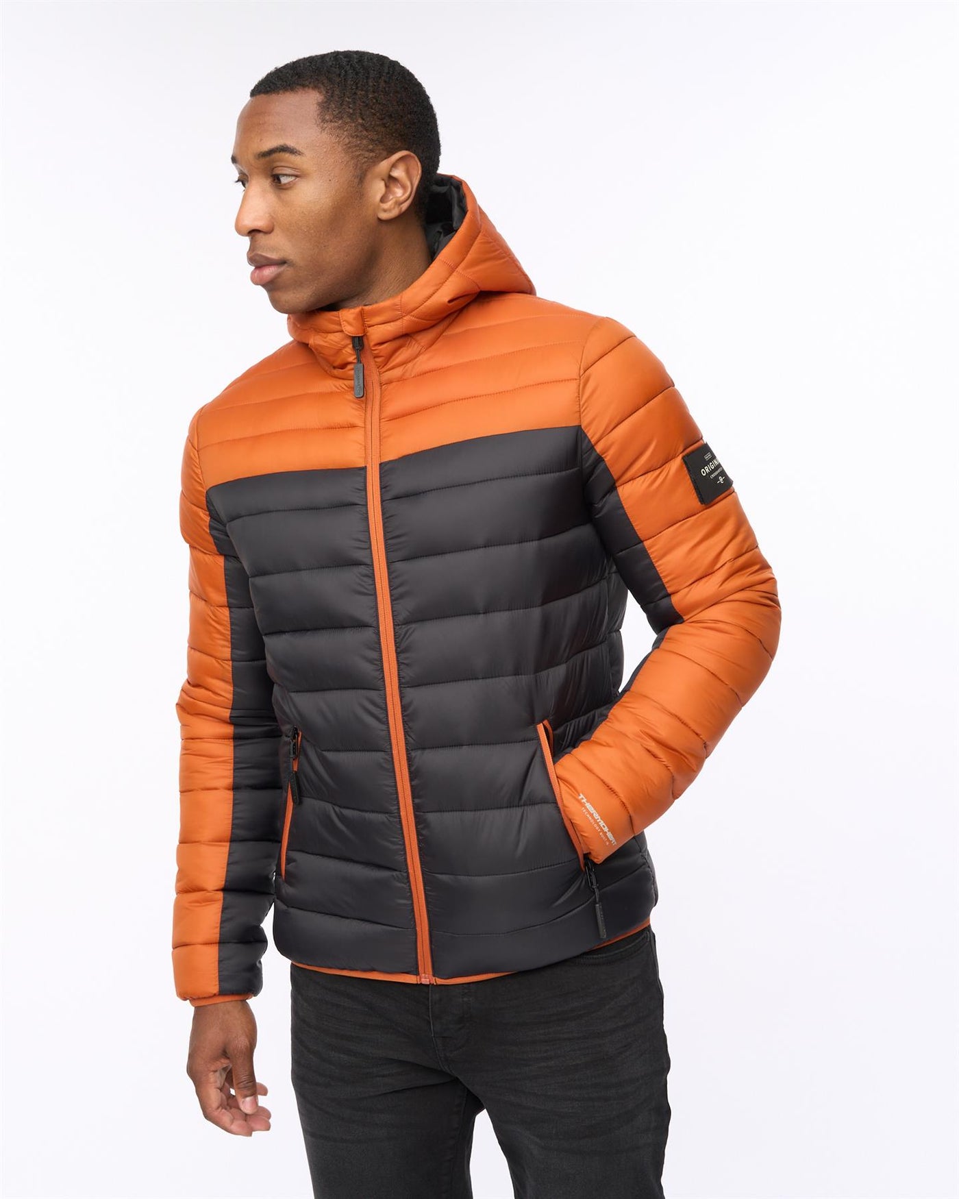 Mens Velopment Jacket Burnt Orange