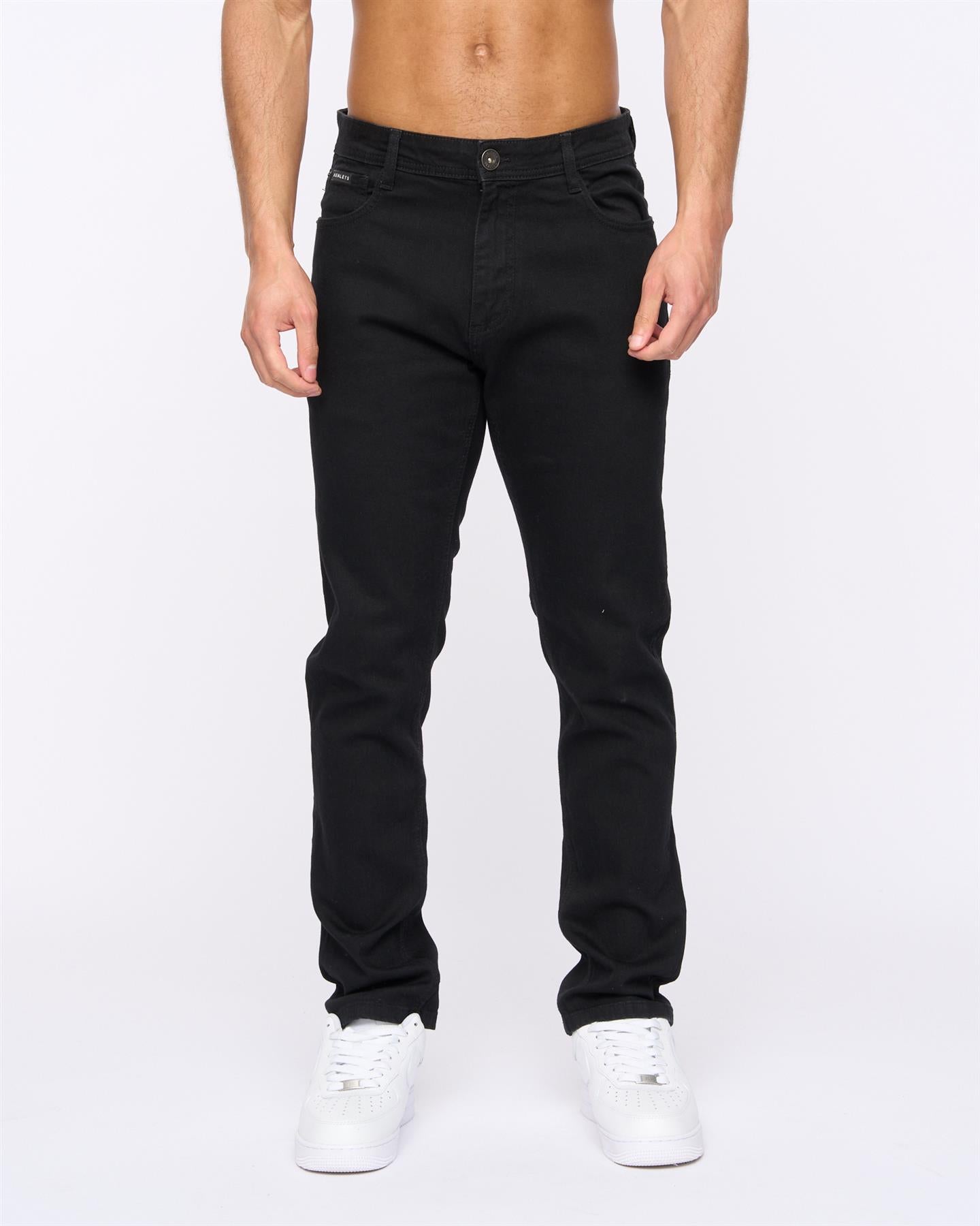 Mens Craze Comfort Fit Jeans Black