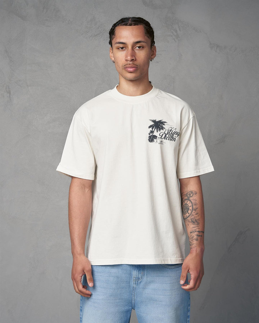Mens Studio Hotel Tropicana T-Shirt Off White