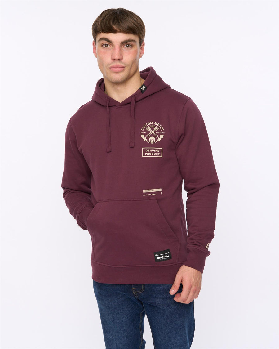 Mens Moules Hoodie Wine