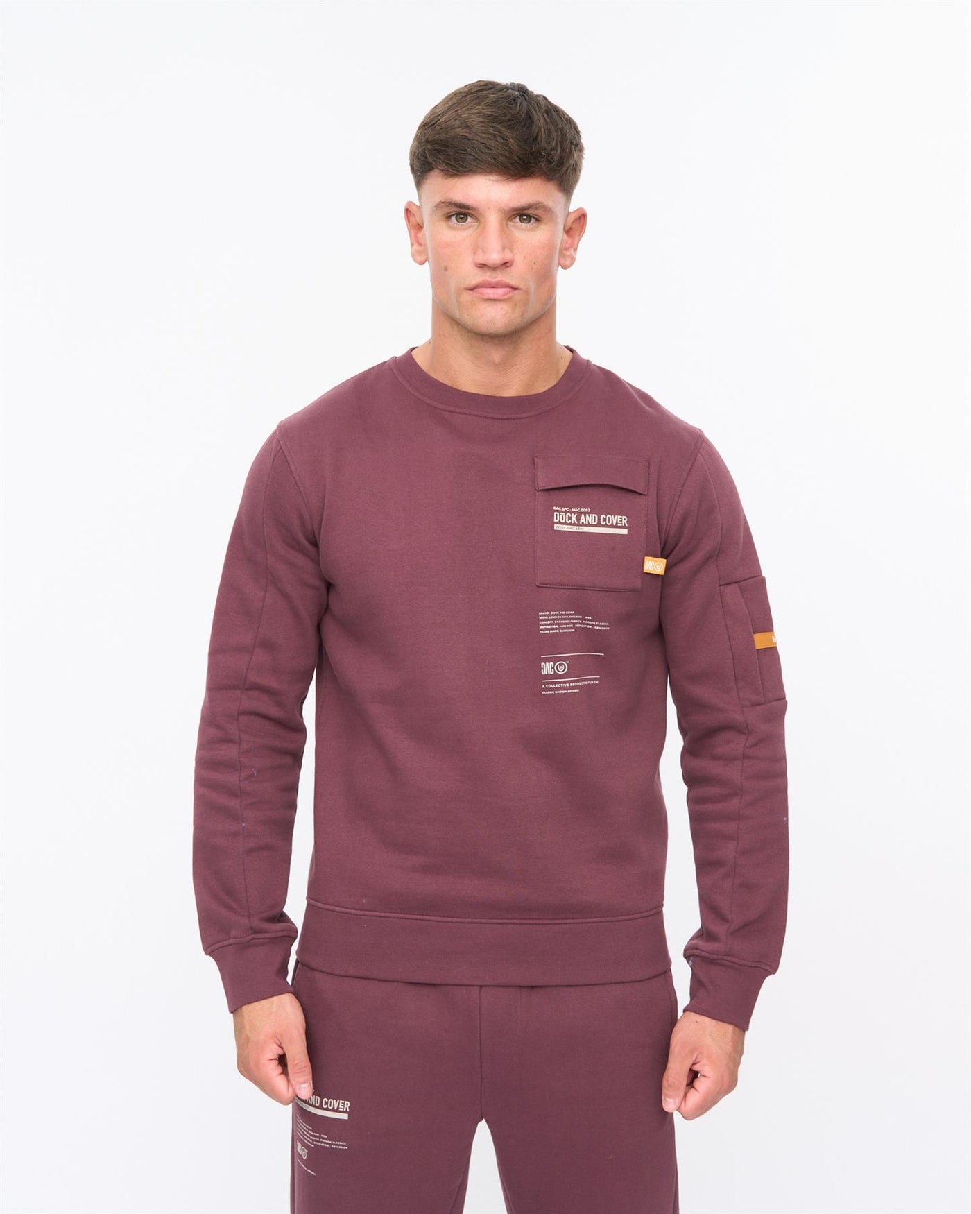 Mens Applewood Crew Sweat Raisin