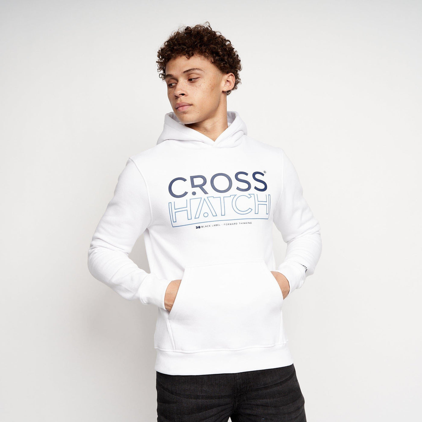 Mens Hensal Hoodie 2pk Navy/White