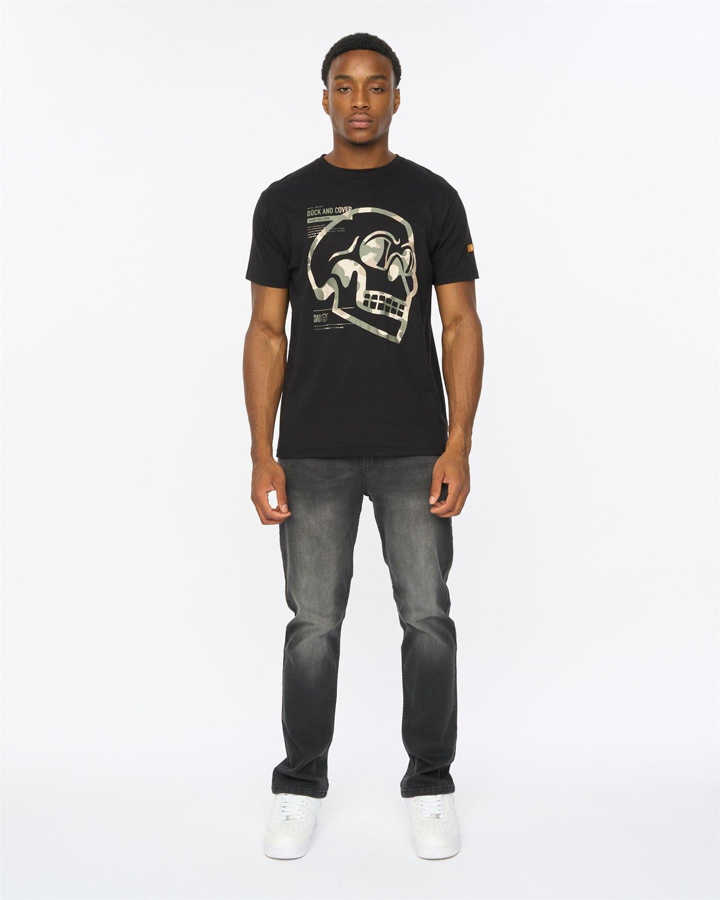 Mens Janstar Straight Leg Jeans Black Wash